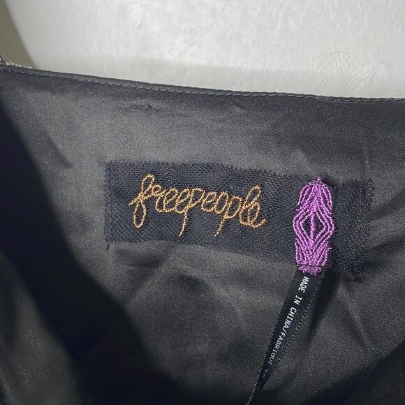 Free People Womens Size 4 Chrissy Mini Dress Sleeveless Animal Print Wired VNeck - Picture 7 of 10